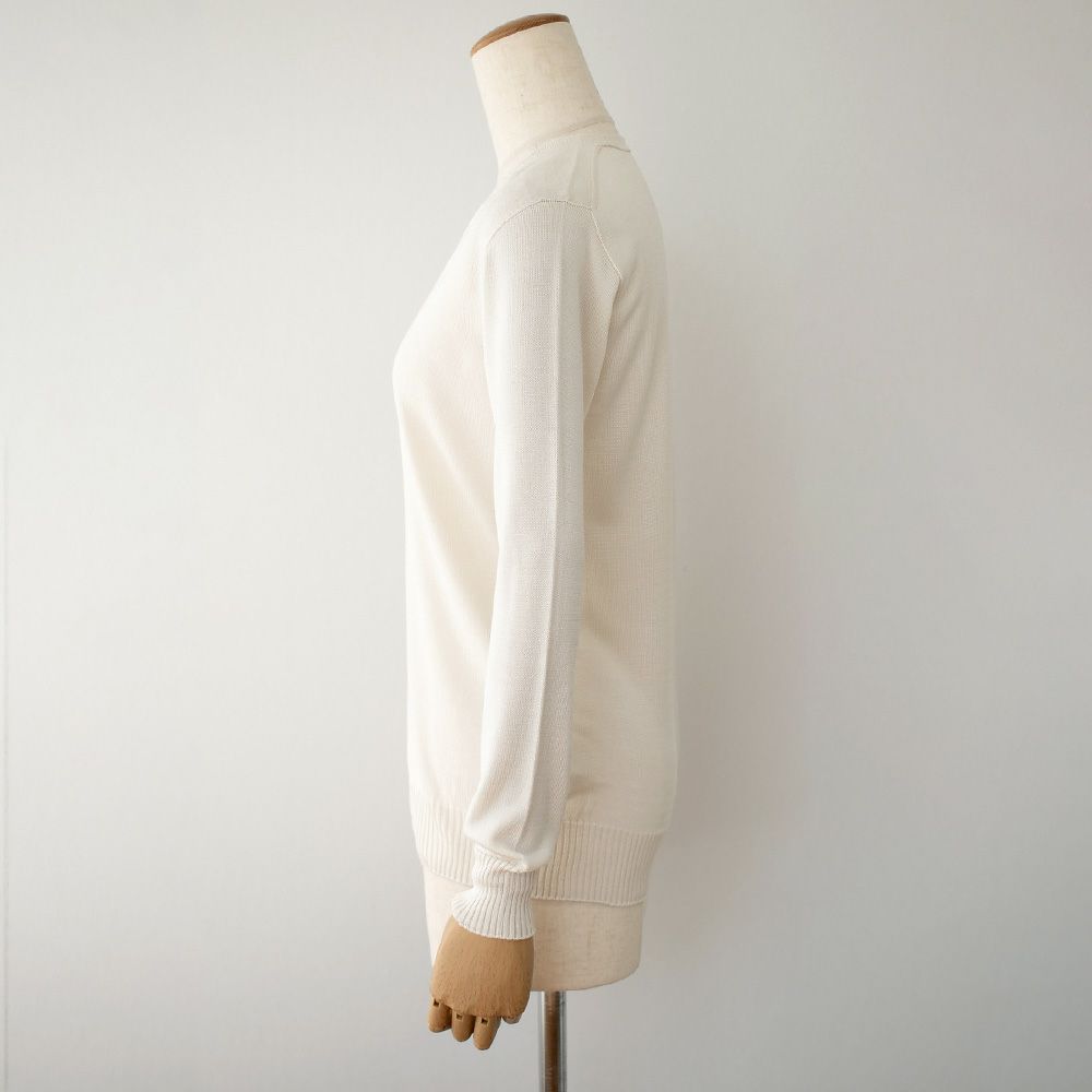 シルク100％ Vネックプルオーバー 日本製 レディース