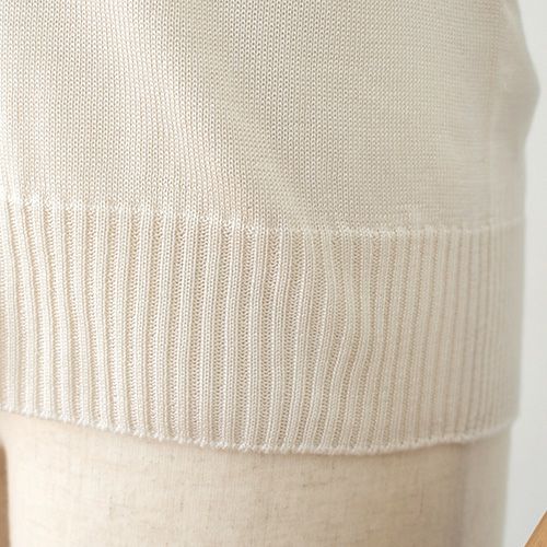 シルク100％ Vネックプルオーバー 日本製 レディース