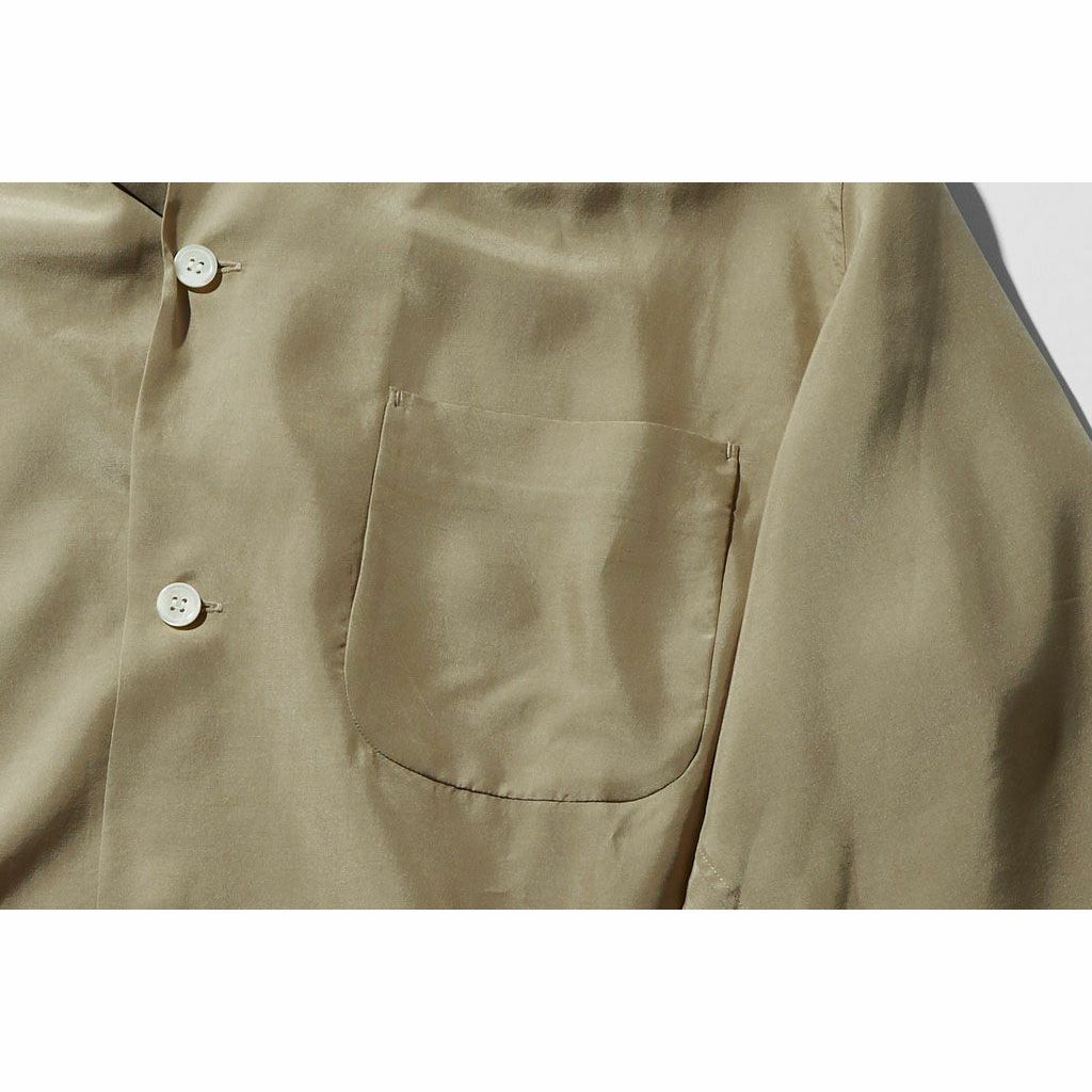 シルク100％ 前開きシャツ 日本製