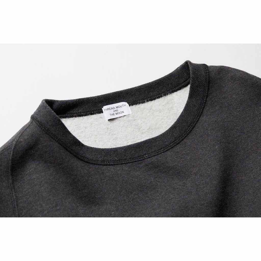 肌側シルク100％起毛 クルーネック スウェットシャツ