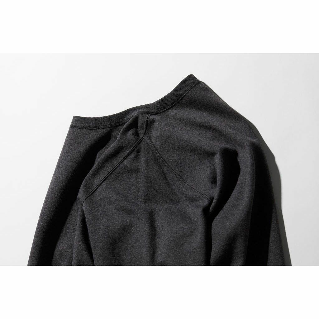 肌側シルク100％起毛 クルーネック スウェットシャツ