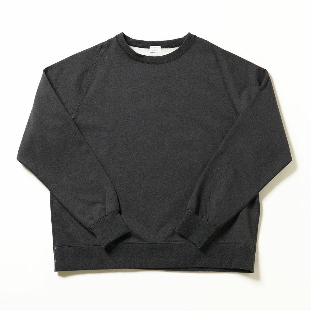 肌側シルク100％起毛 クルーネック スウェットシャツ