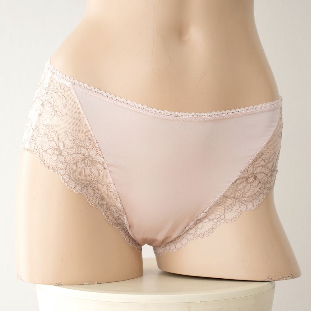 カップ裏シルク ソフトブラ＆ショーツセット 日本製