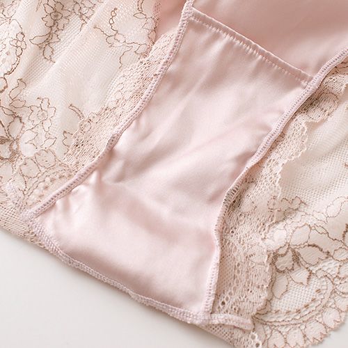 カップ裏シルク ソフトブラ＆ショーツセット 日本製