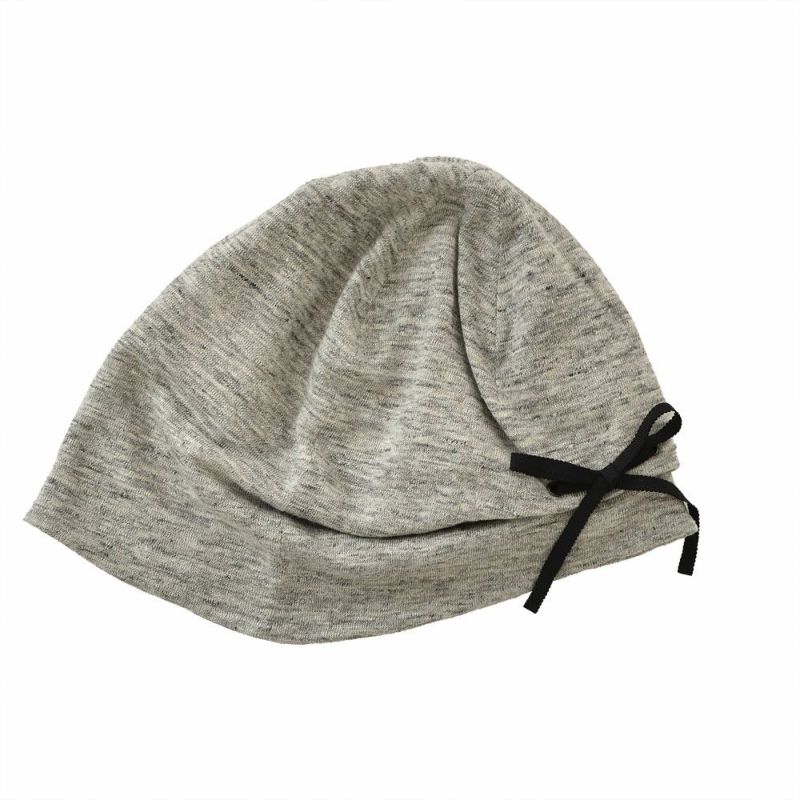 肌側オーガニックコットン 外側リネン ニットキャップ 日本製