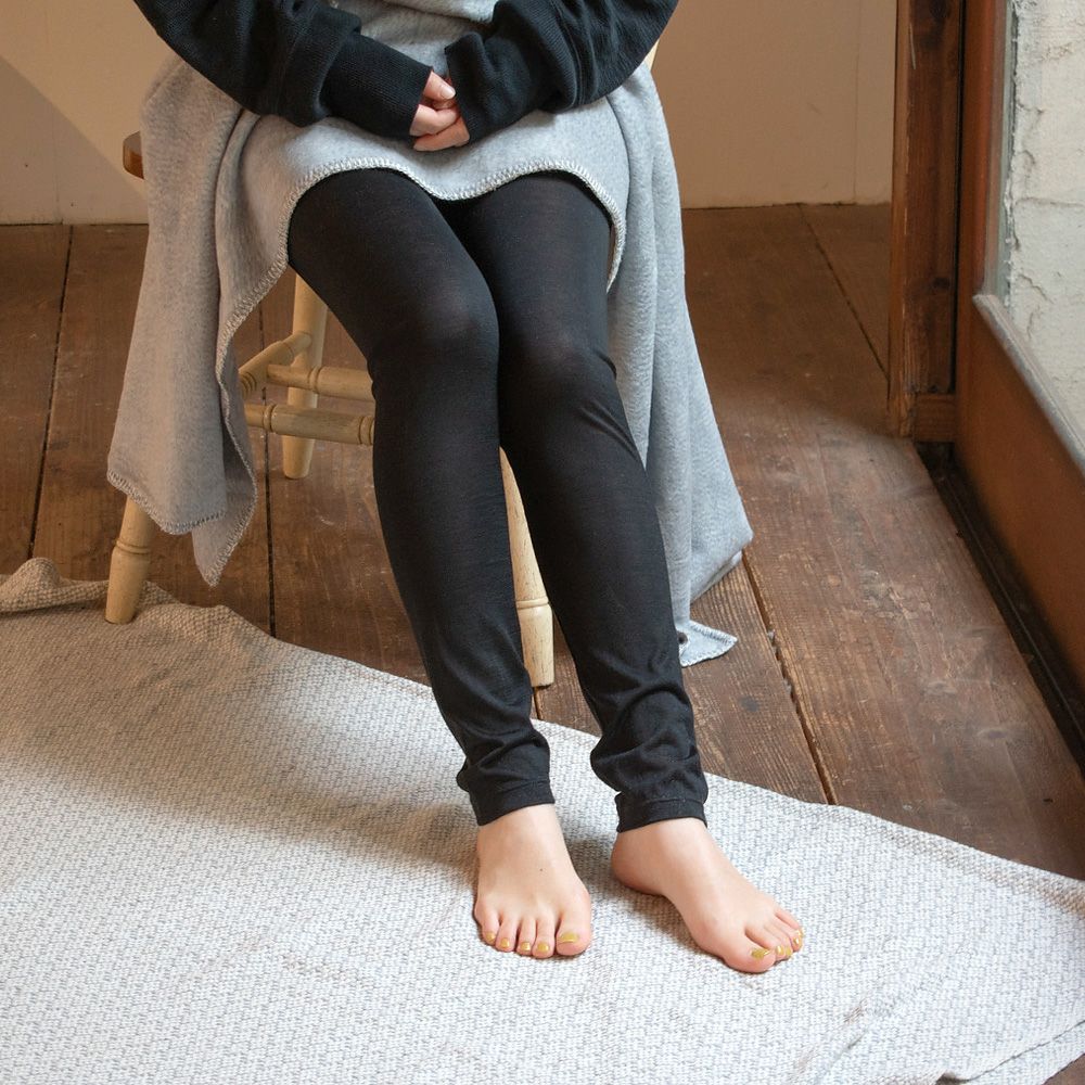 シルク100％ レギンス ウォッシャブル 日本製【ふわ肌シルク】