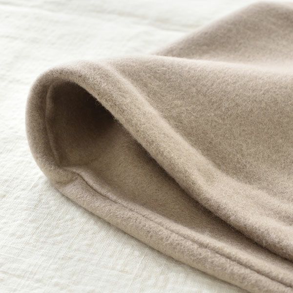 シルク100％ ふわふわ加工 フリース ネックウォーマー 日本製