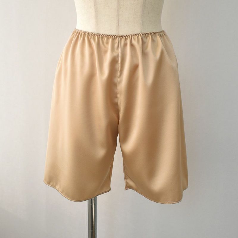 シルクサテン ペチコート ショート丈 日本製 19匁