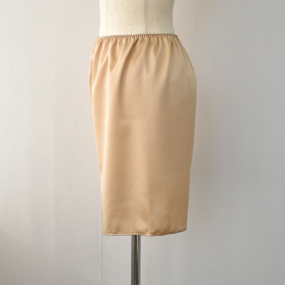 シルクサテン ペチコート ショート丈 日本製 19匁