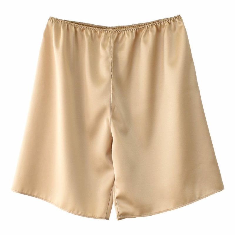 シルクサテン ペチコート ショート丈 日本製 19匁