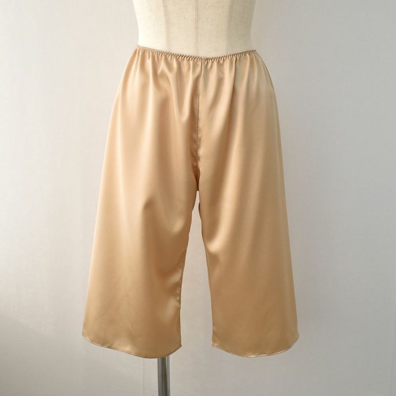 シルクサテン ペチコート ロング丈 日本製 19匁