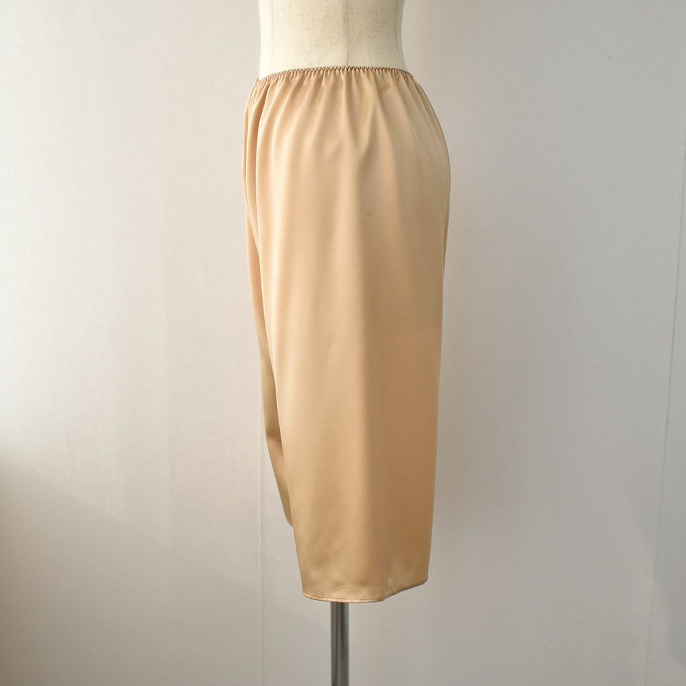 シルクサテン ペチコート ロング丈 日本製 19匁