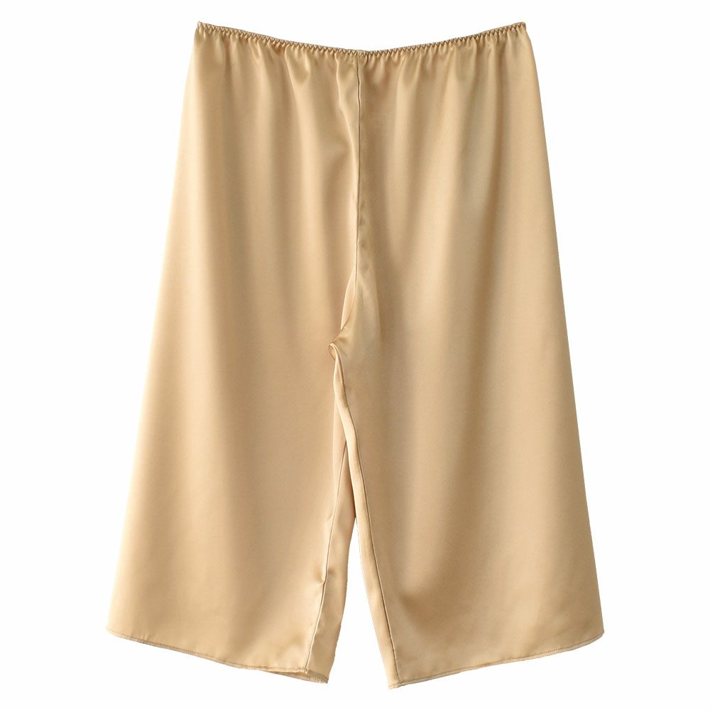 シルクサテン ペチコート ロング丈 日本製 19匁