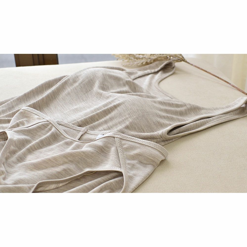 シルク100％ フライス カップ付き タンクトップ 日本製