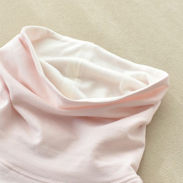  オーガニックコットン ハイネック オーバーワンピース 日本製