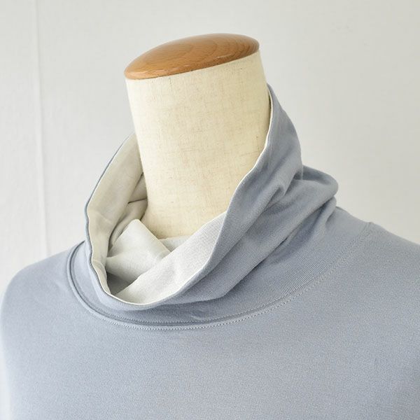  オーガニックコットン ハイネック オーバーワンピース 日本製