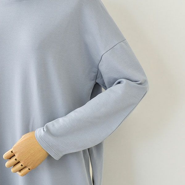  オーガニックコットン ハイネック オーバーワンピース 日本製