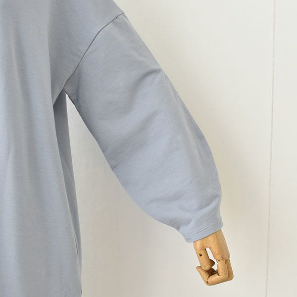  オーガニックコットン ハイネック オーバーワンピース 日本製