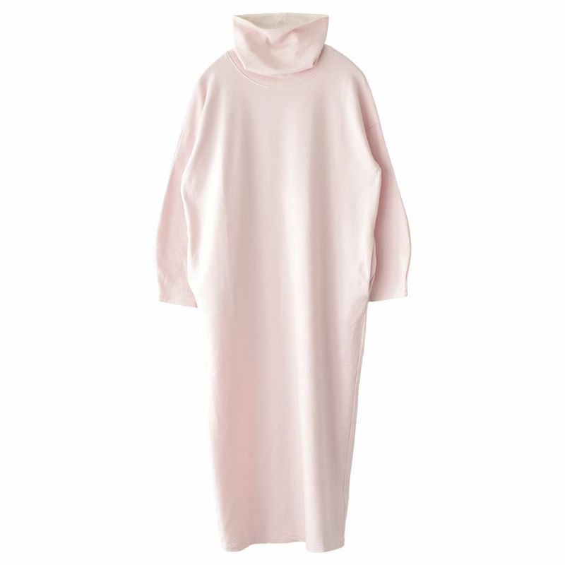  オーガニックコットン ハイネック オーバーワンピース 日本製