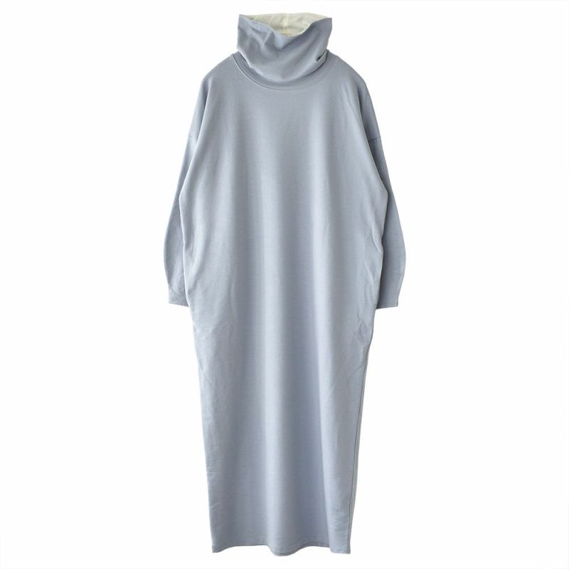  オーガニックコットン ハイネック オーバーワンピース 日本製