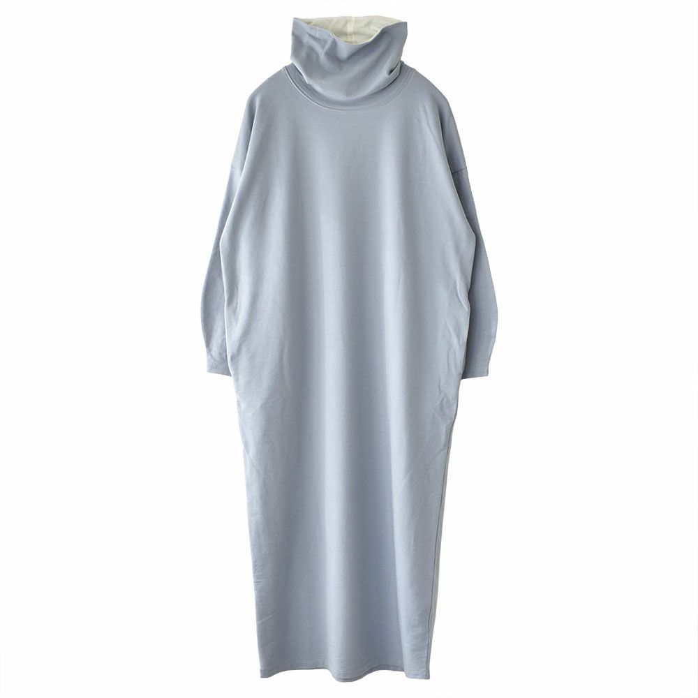  オーガニックコットン ハイネック オーバーワンピース 日本製