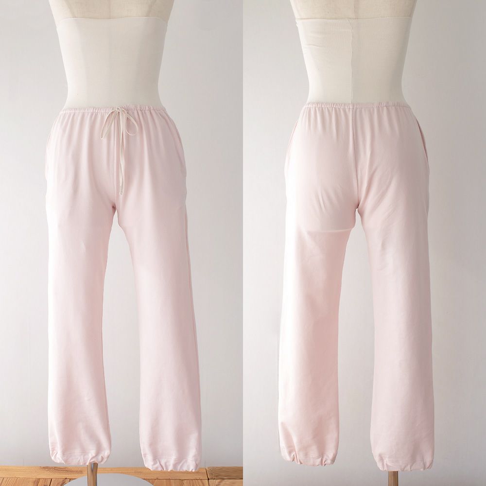 オーガニックコットン パジャマ 上下セット 日本製 トップスとシルク腹巻付きパンツ