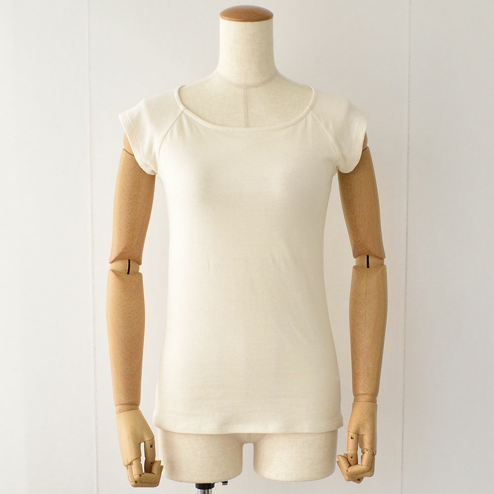 肌側シルク 外側コットン カップ付き パジャマインナー 日本製