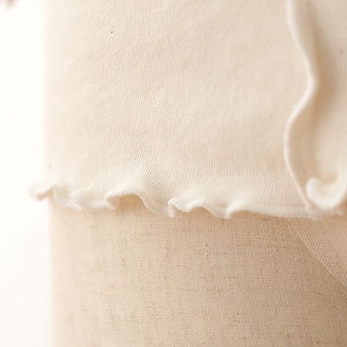 肌側シルク アウトメロー クルーネック パジャマインナー 日本製 表側コットン